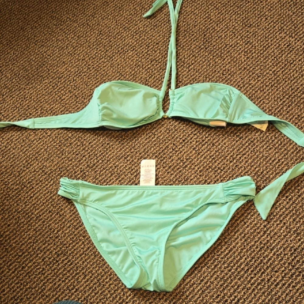 Bar III Aqua Bikini Set - Swim